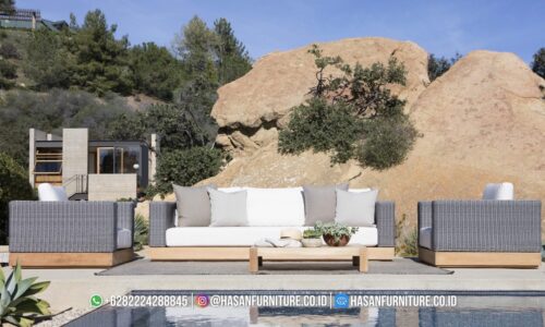 Kursi Lounge Jati Marabal, Lounge Chair, Outdoor Furniture