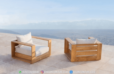 Hayman Kursi Lounge Putar Kayu Jati dari hasan furniture. Desain furniture jepara mewah dengan fitur 360°, elegan untuk outdoor & high end interior Anda.
