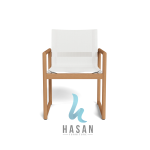 Kursi makan jati Breeze tampak depan desain minimalis