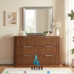 Fluted Drawer Sideboard Jati Minimalis - Gambar 2