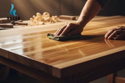 Detail proses finishing hasan furniture