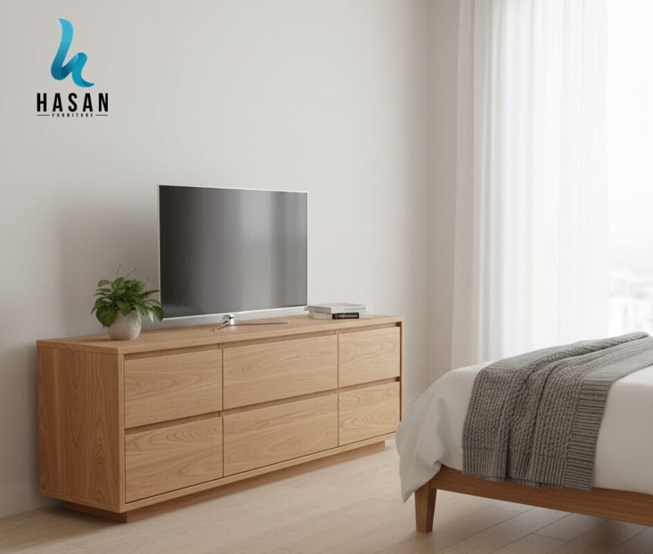 fungsi sideboard sebagai penyimpanan ekstra di kamar tidur