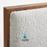 Modern Minimalis Curve Jati Bed Frame Headboard - Gambar 6