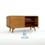 Kapasitas Ruang Simpan Dalam Sideboard Jati