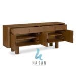 Sideboard Jati Minimalis Retro (Curved Design) - Gambar 3