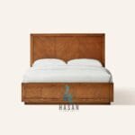 Tempat tidur jati solid desain minimalis mewah