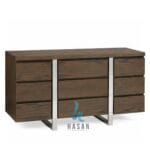 Detail ketebalan bodi dan pilar stainless steel tampak samping