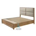 Jati Storage Bed Upholstered Headboard - Gambar 5