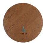 Modern U-Base Jati Side Table Mewah - Gambar 5