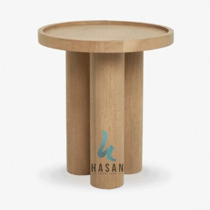 Jual side table jati pilar mewah hasan furniture